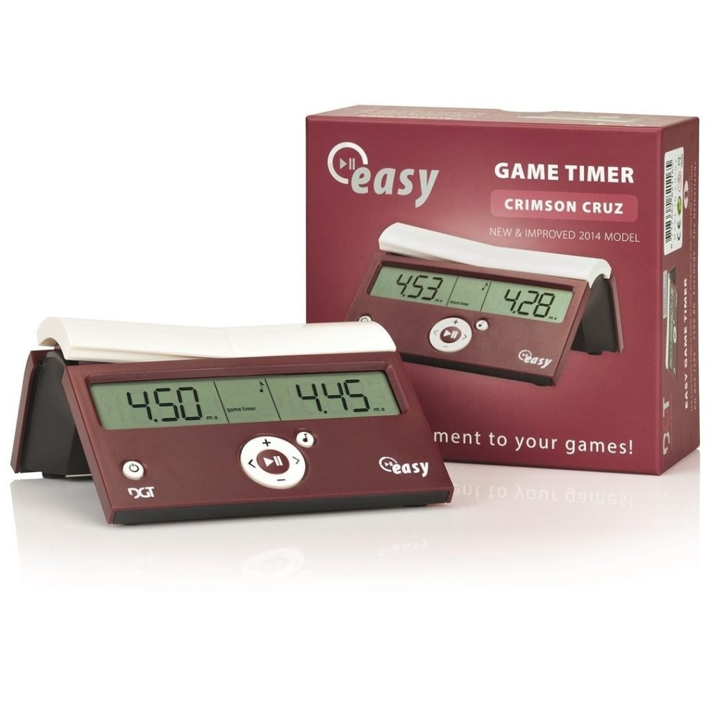Relógio de xadrez digital DGT Easy VinhoRelógio de xadrez digital DGT Easy Vinho